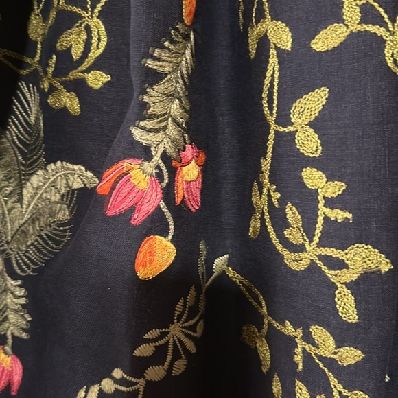 Agua by Agua Bendita Totumo Bouquet Embroidered Linen Maxi Dress - Picture 5 of 7